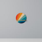 PRISM CONCUSSION Rundes Kunstregal in Eiche-Optik