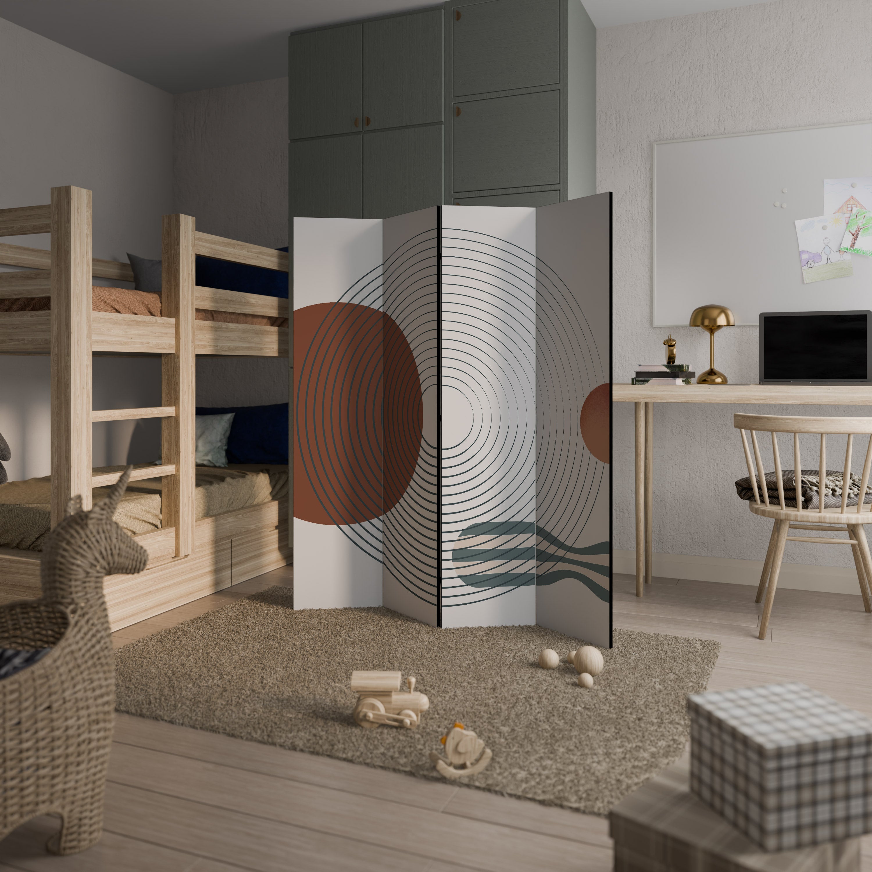 QUIET SNAPSHOT 4-Panel Room Divider