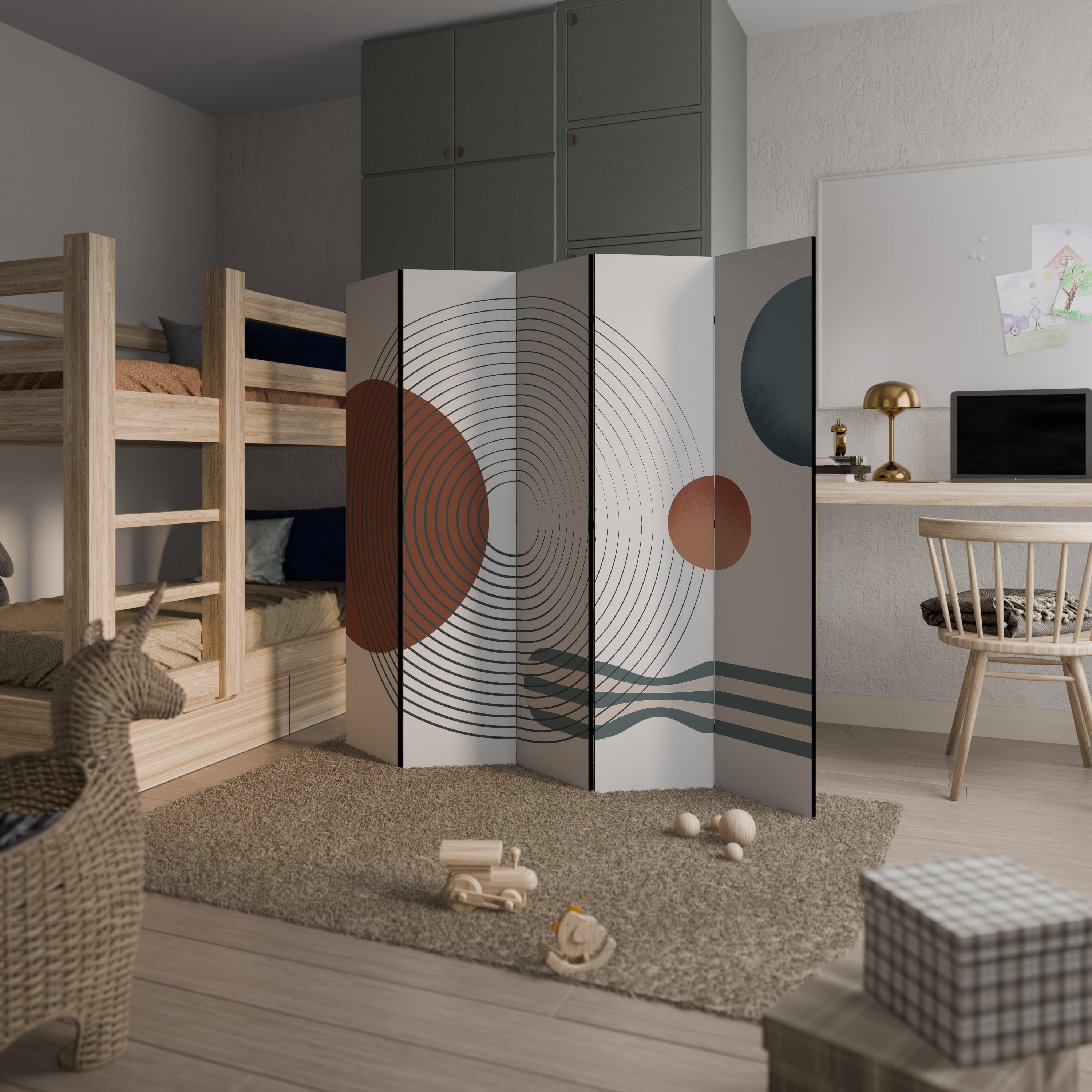 QUIET SNAPSHOT 5-teiliger Paravent