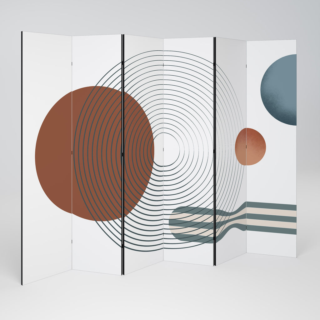QUIET SNAPSHOT Decorative 6-Panel Room Divider