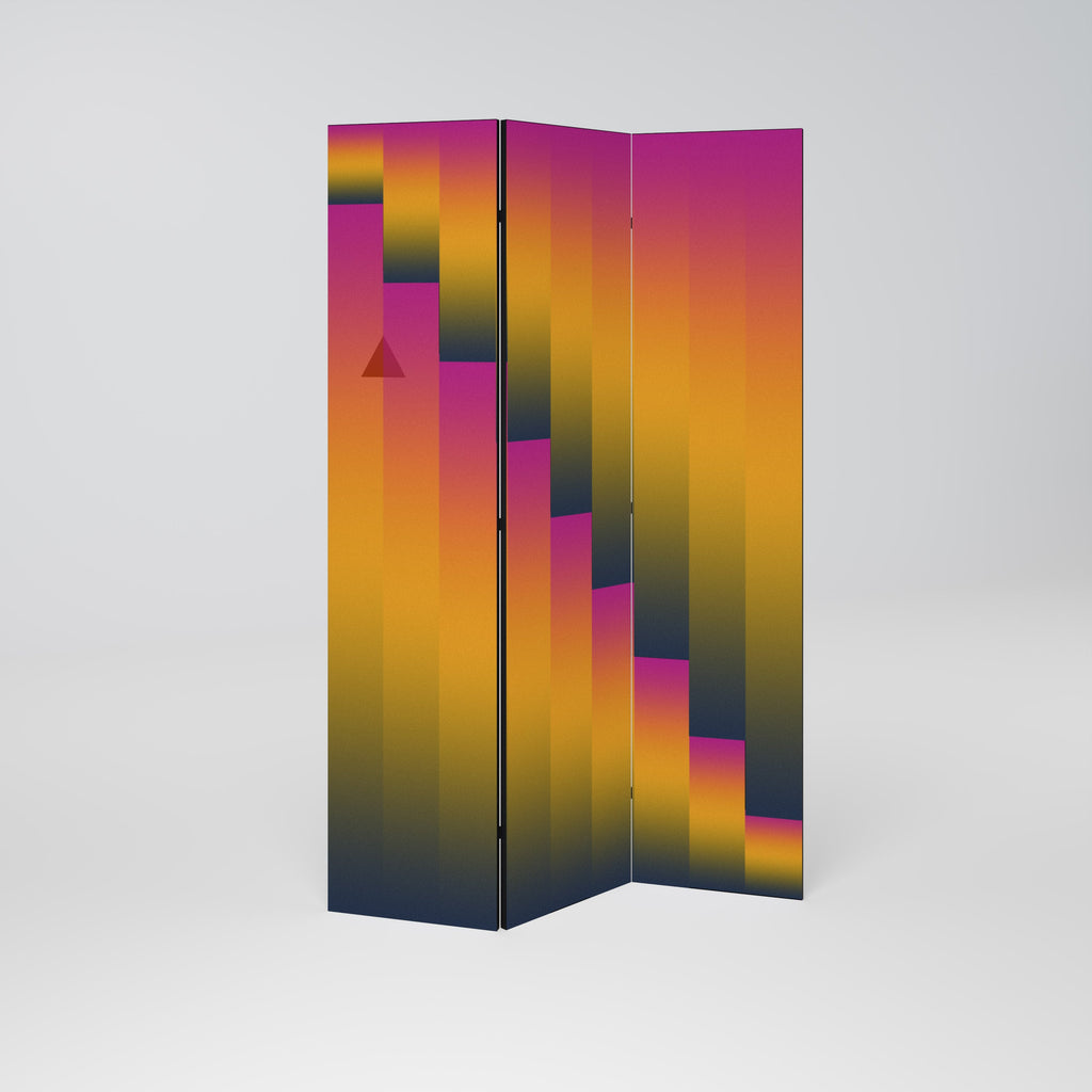 GOLDEN FADE Dekorativer 3-teiliger Raumteiler
