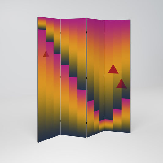 GOLDEN FADE 4-teiliger Paravent