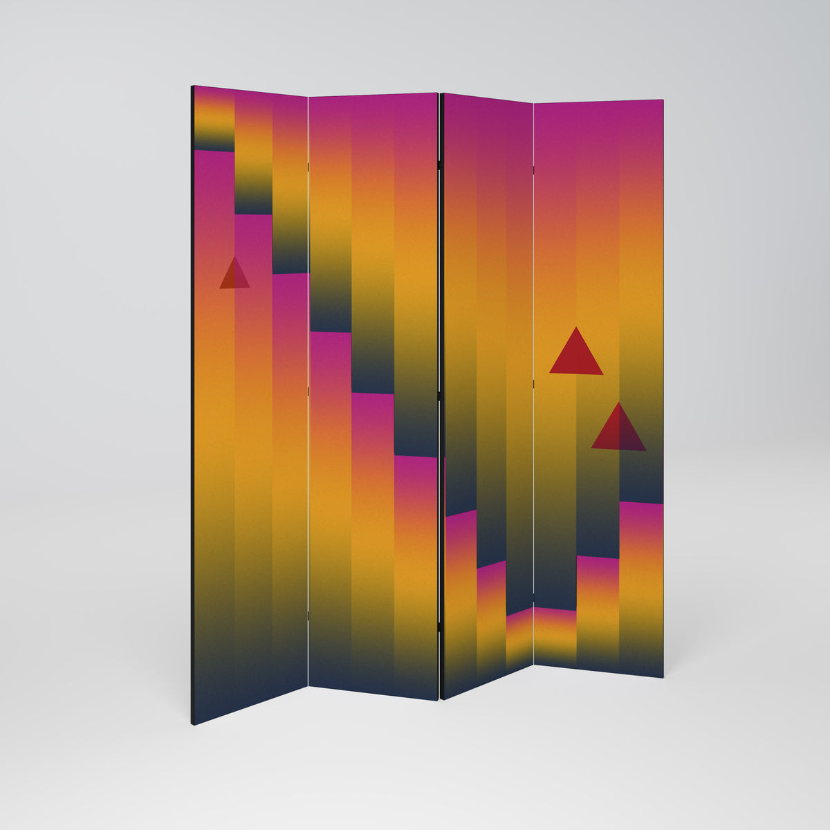 GOLDEN FADE 4-teiliger Paravent