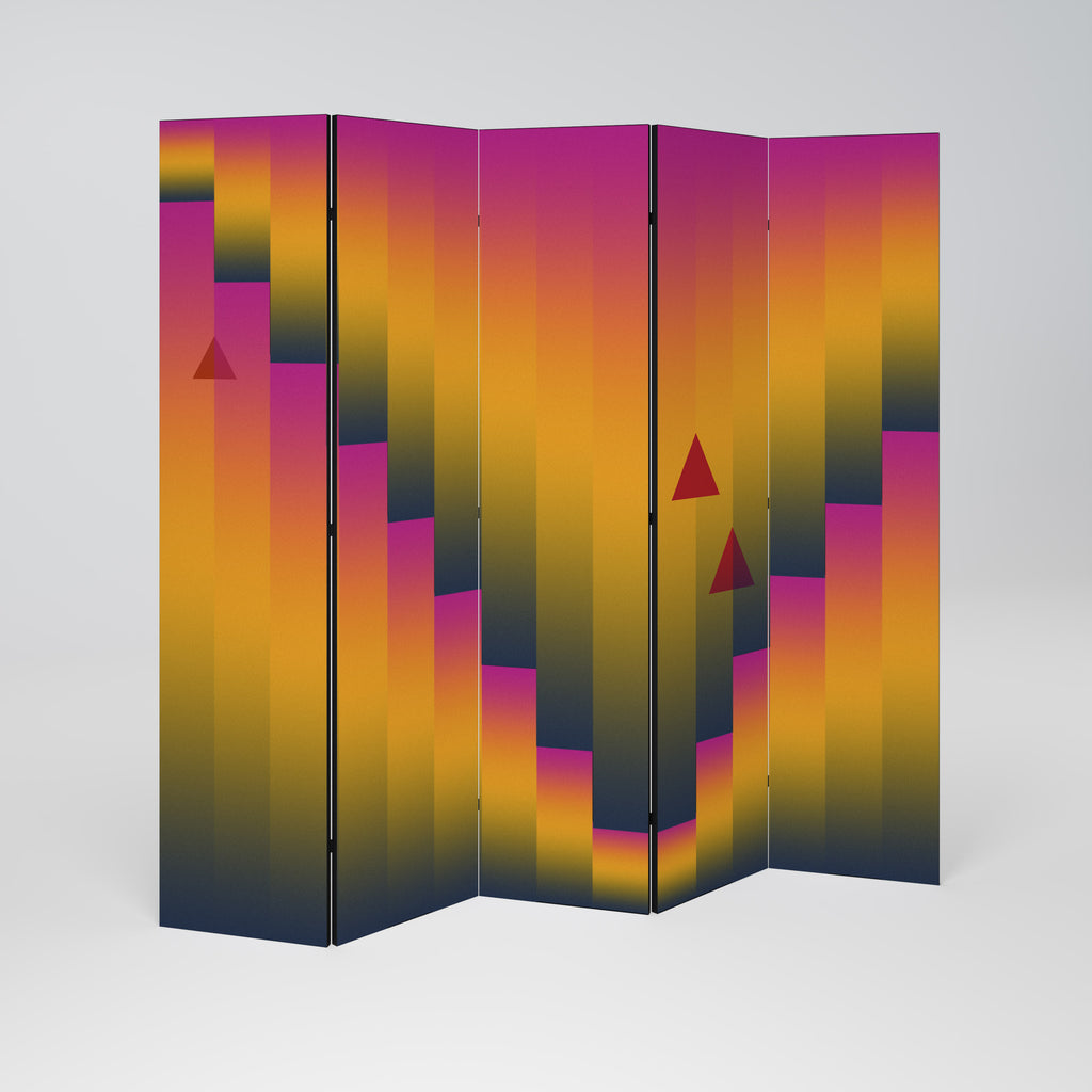 GOLDEN FADE 5-teiliger Paravent