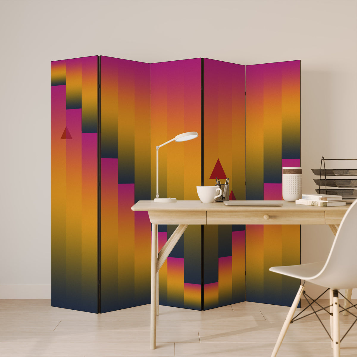 GOLDEN FADE 5-teiliger Paravent
