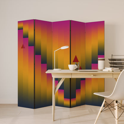 GOLDEN FADE 5-teiliger Paravent
