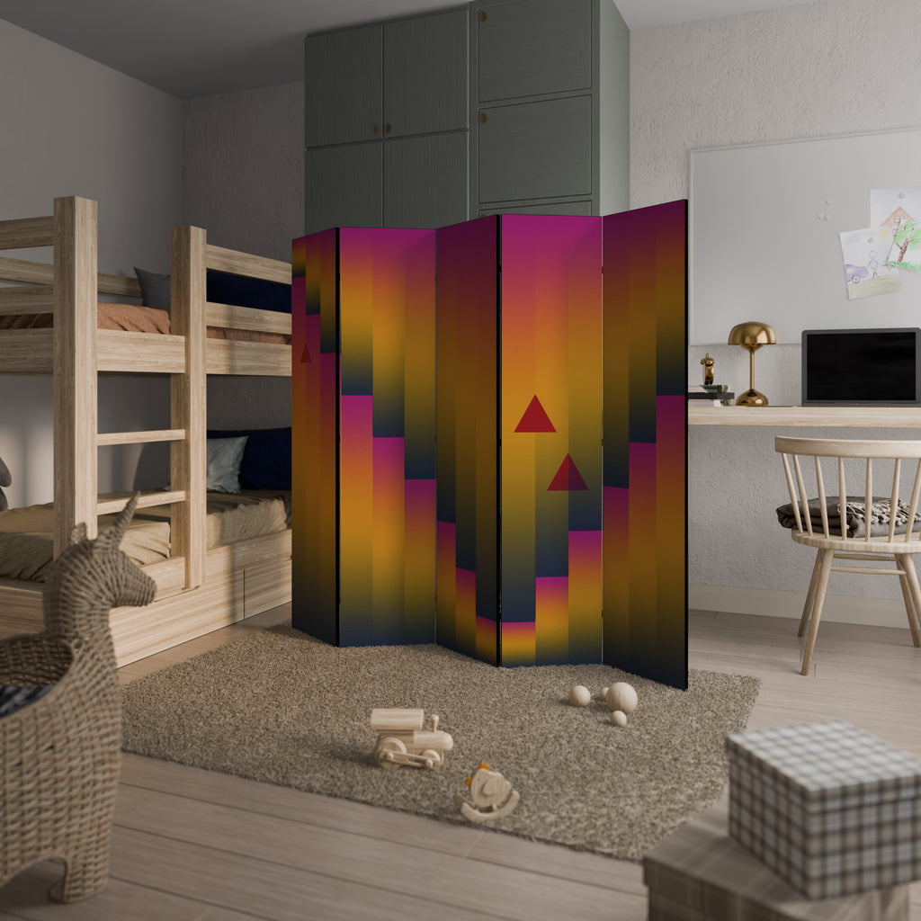 GOLDEN FADE 5-teiliger Paravent