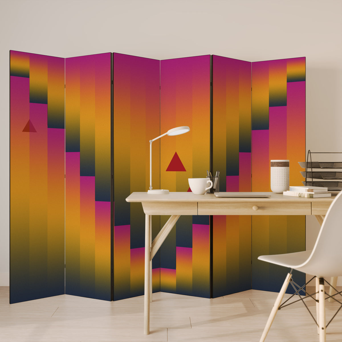 GOLDEN FADE 6-teiliger Paravent