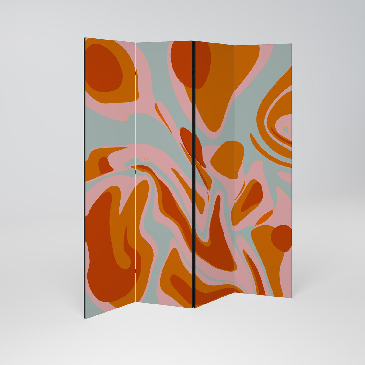 FLOATING BURN 4-teiliger Paravent