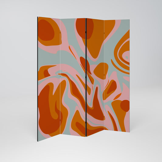 FLOATING BURN 4-teiliger Paravent
