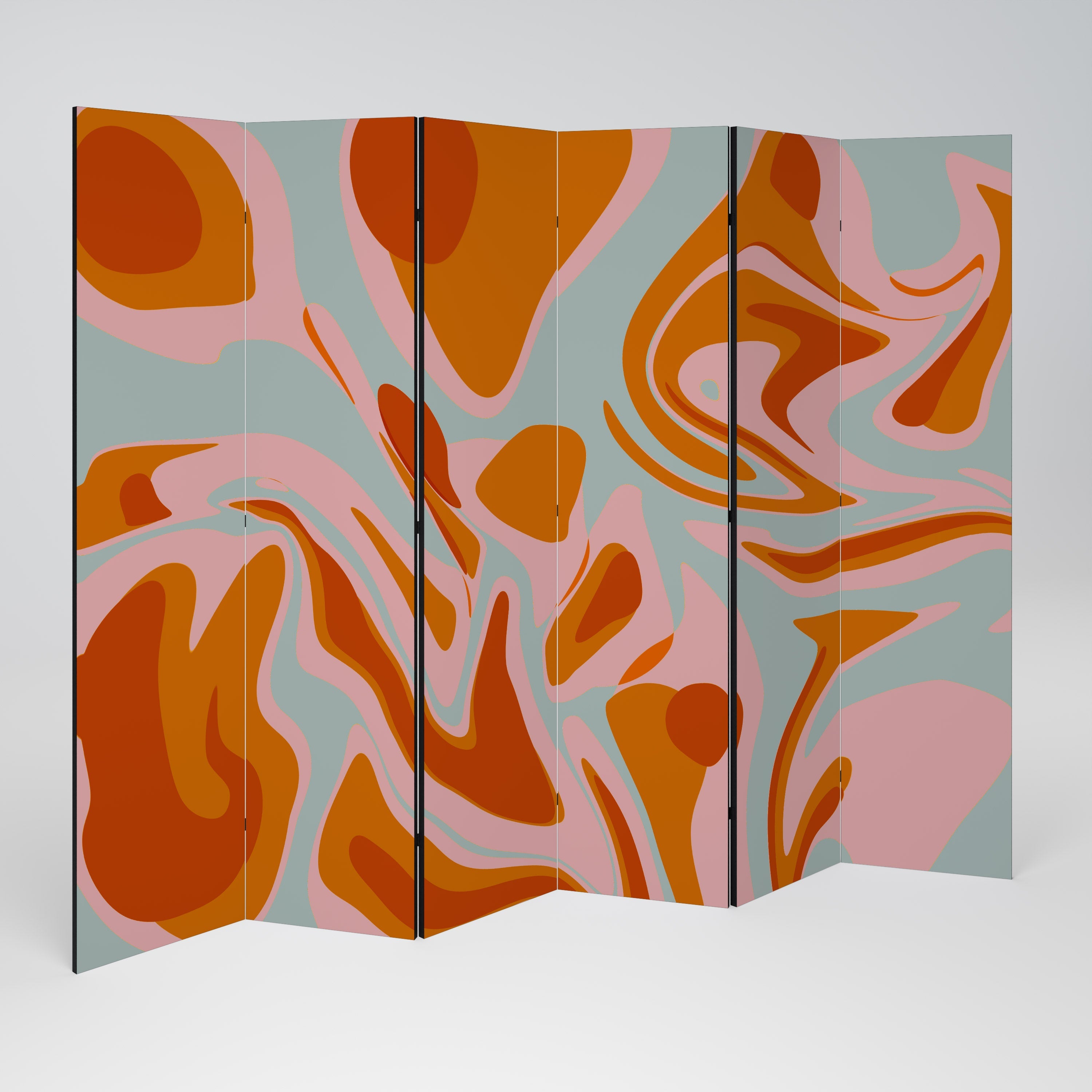 FLOATING BURN Decorative 6-Panel Room Divider