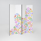 SHAPE EXCITEMENT Dekorativer Paravent - 4-teilig