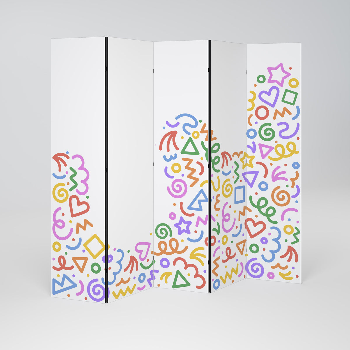 SHAPE EXCITEMENT 5-teiliger Paravent