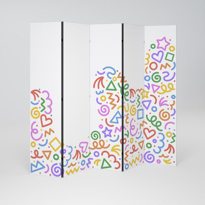SHAPE EXCITEMENT 5-teiliger Paravent