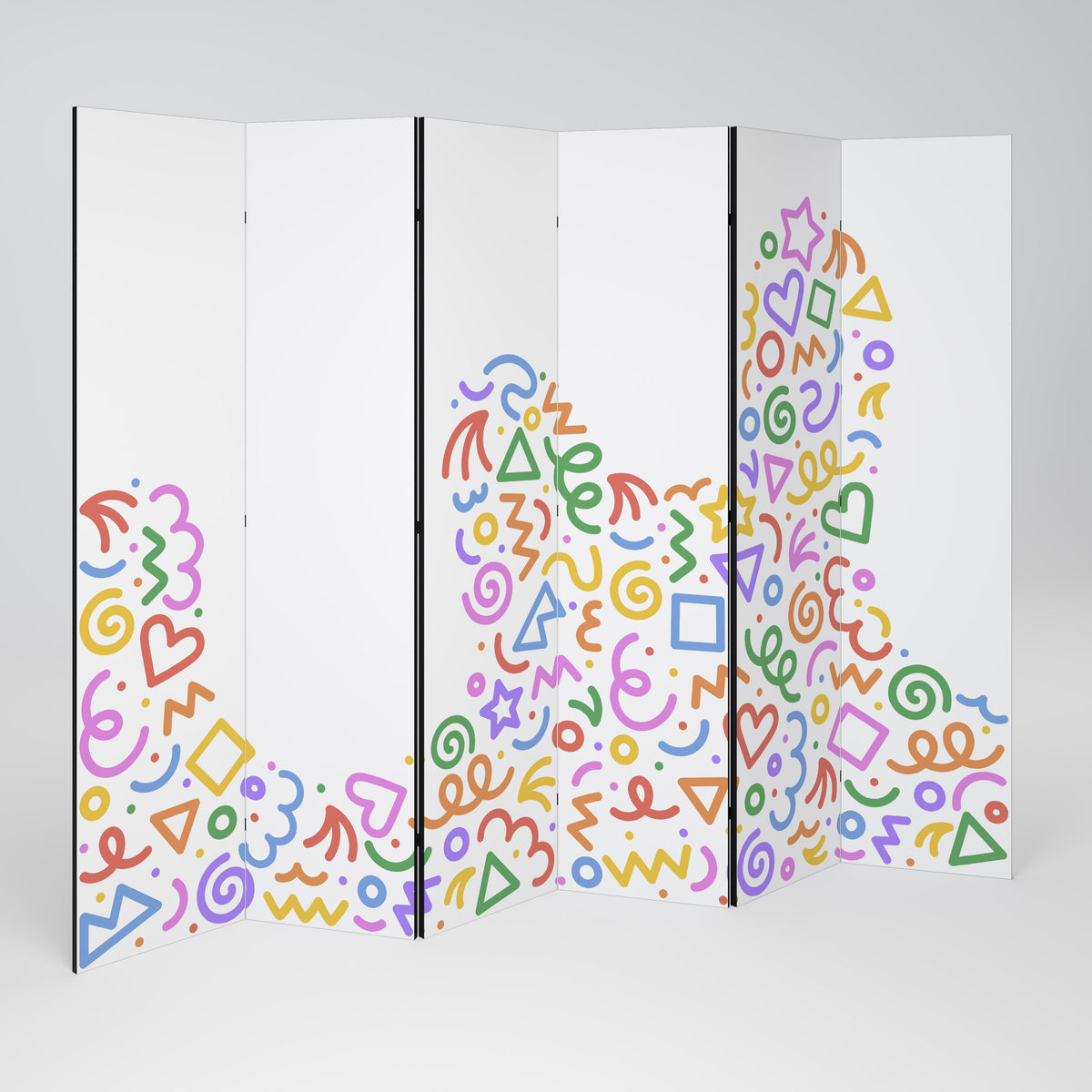 SHAPE EXCITEMENT 6-teiliger Paravent