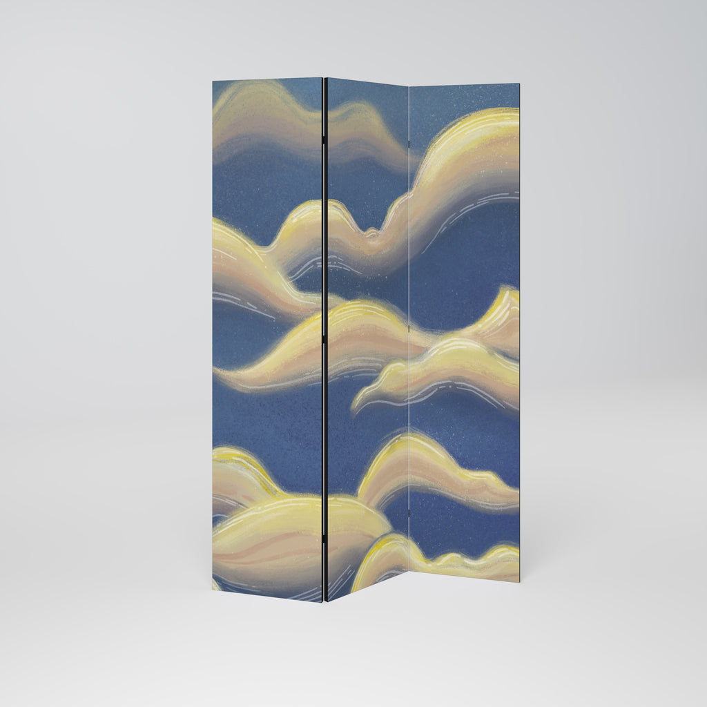 CLOUD RUFFLE 3-teiliger Paravent