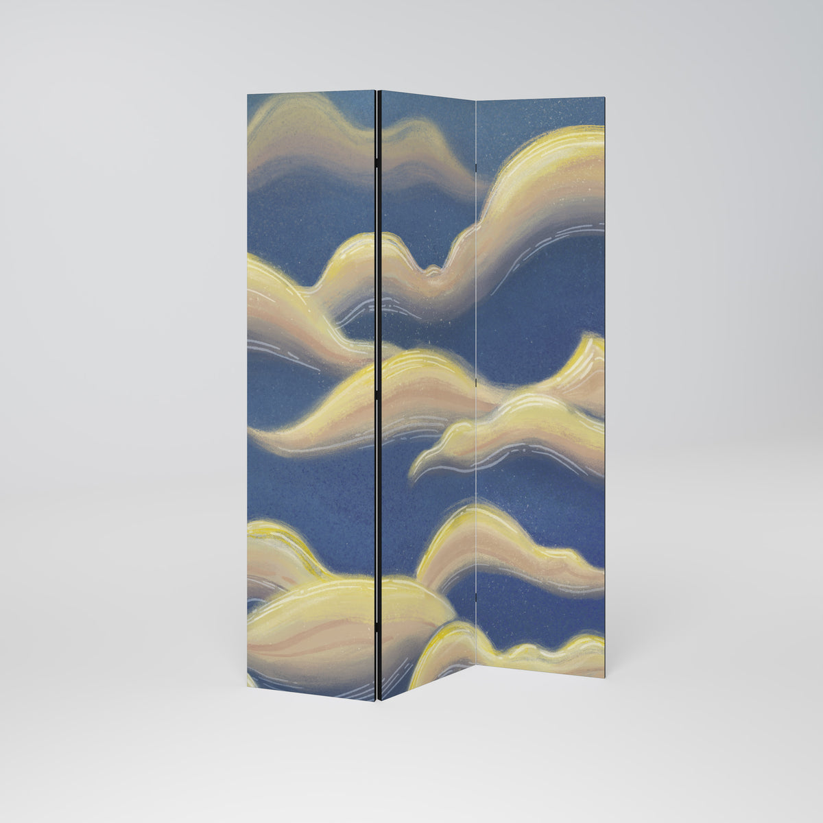 CLOUD RUFFLE 3-teiliger Paravent