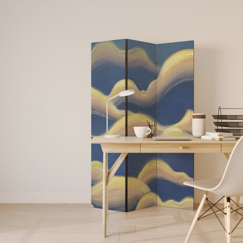 CLOUD RUFFLE Decorative 3-Panel Room Divider