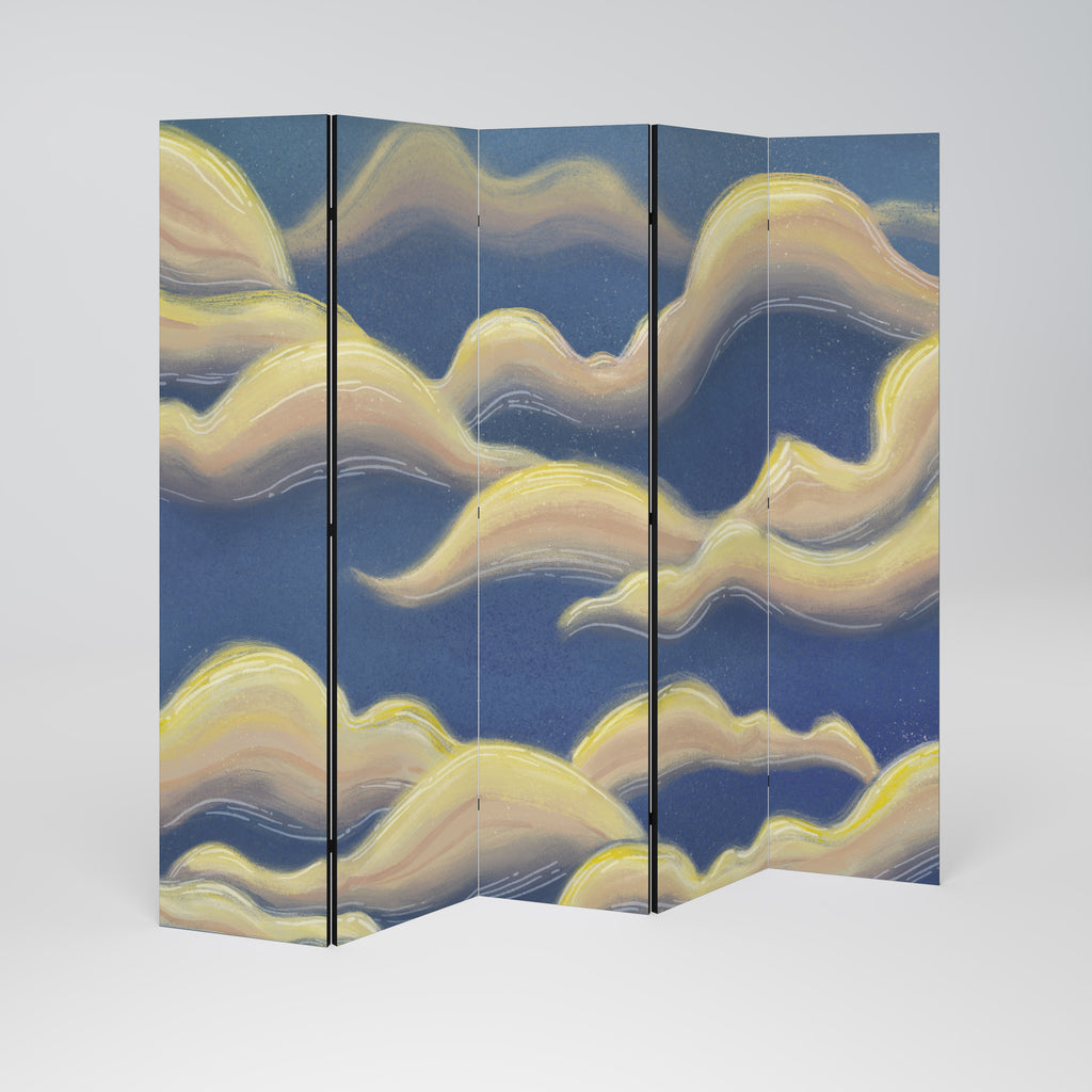 CLOUD RUFFLE 5-teiliger Paravent
