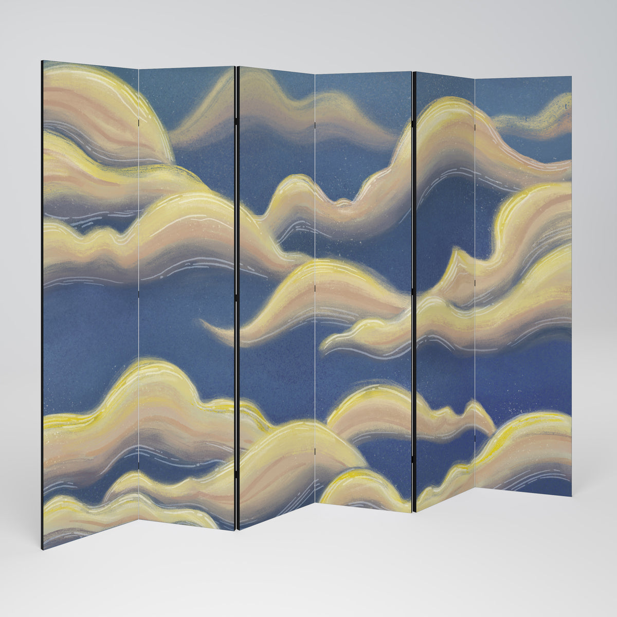 CLOUD RUFFLE 6-teiliger Paravent