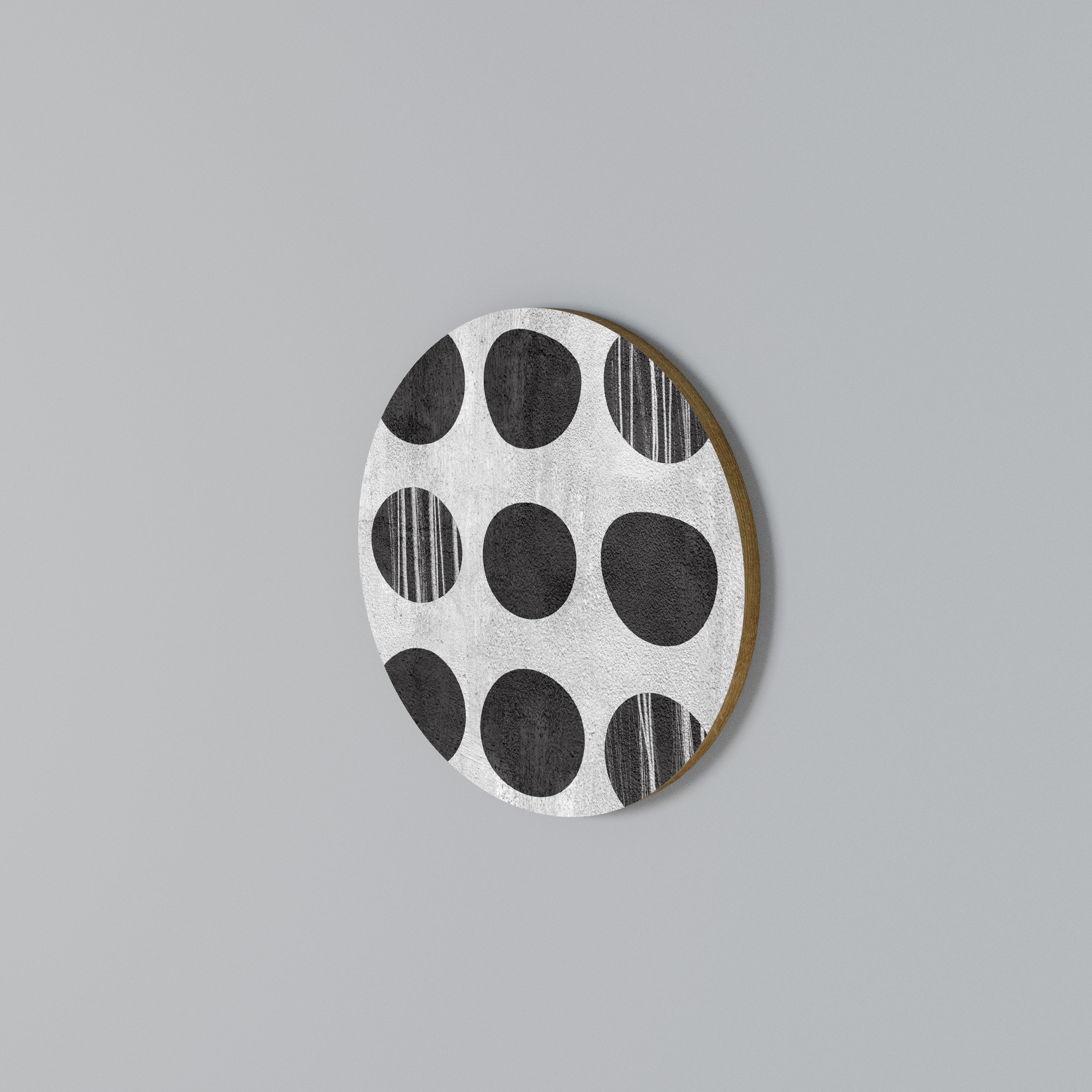 GHOSTLY GRADIENTS Rundes Wandbild