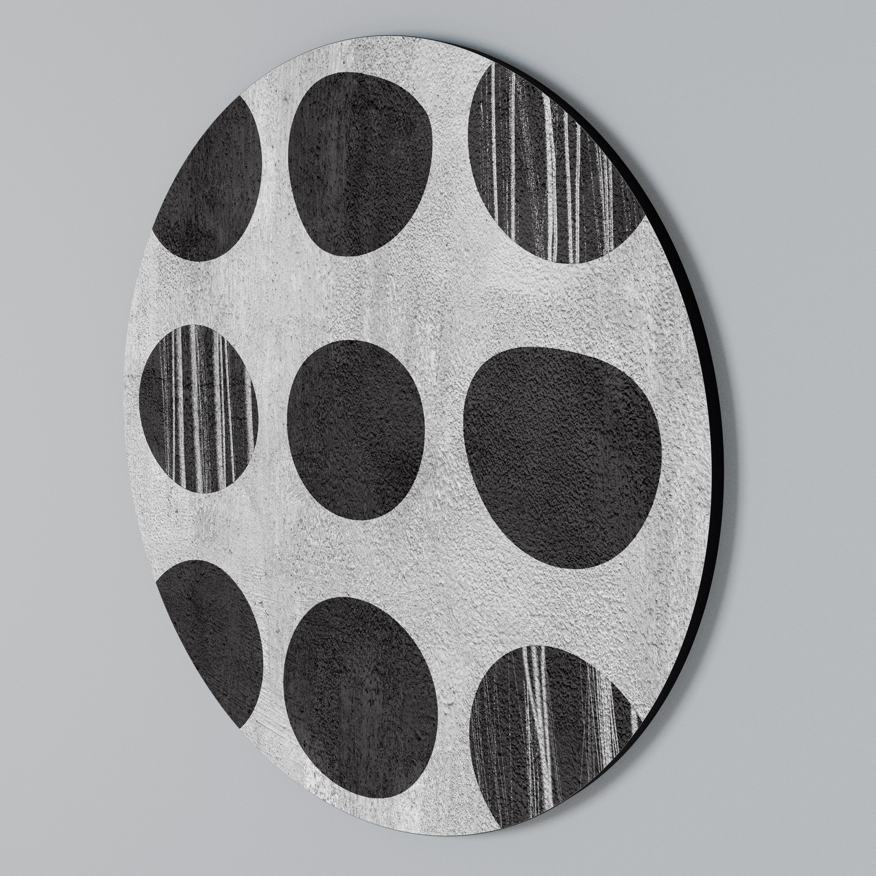 GHOSTLY GRADIENTS Rundes Wandbild