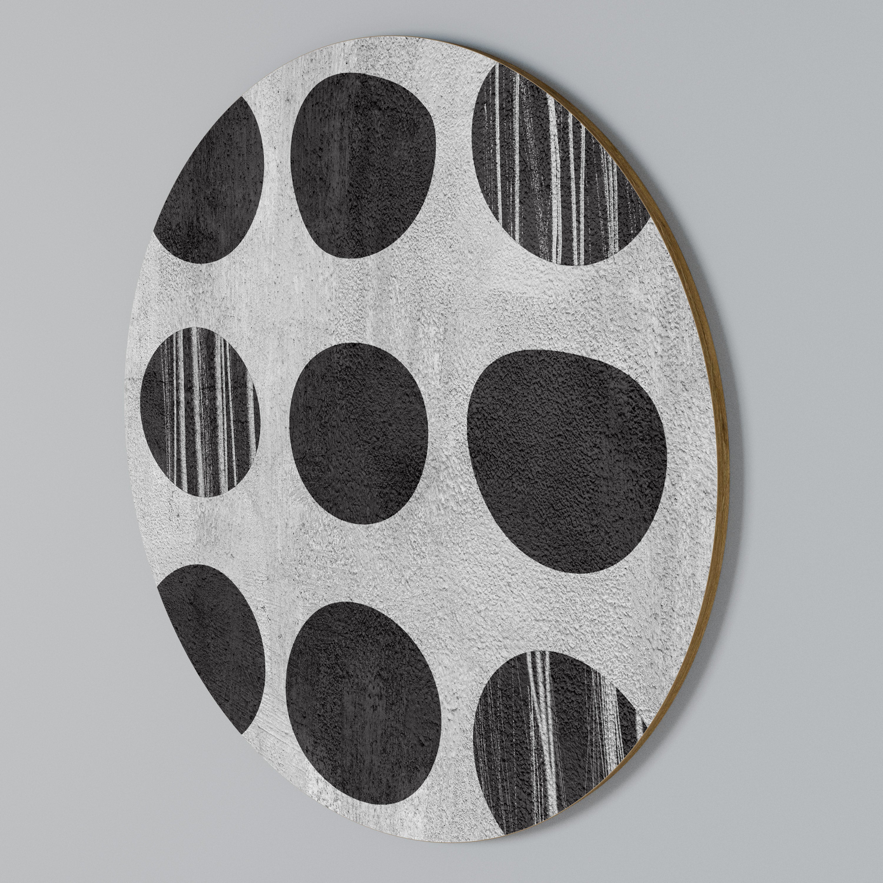 GHOSTLY GRADIENTS Rundes Wandbild