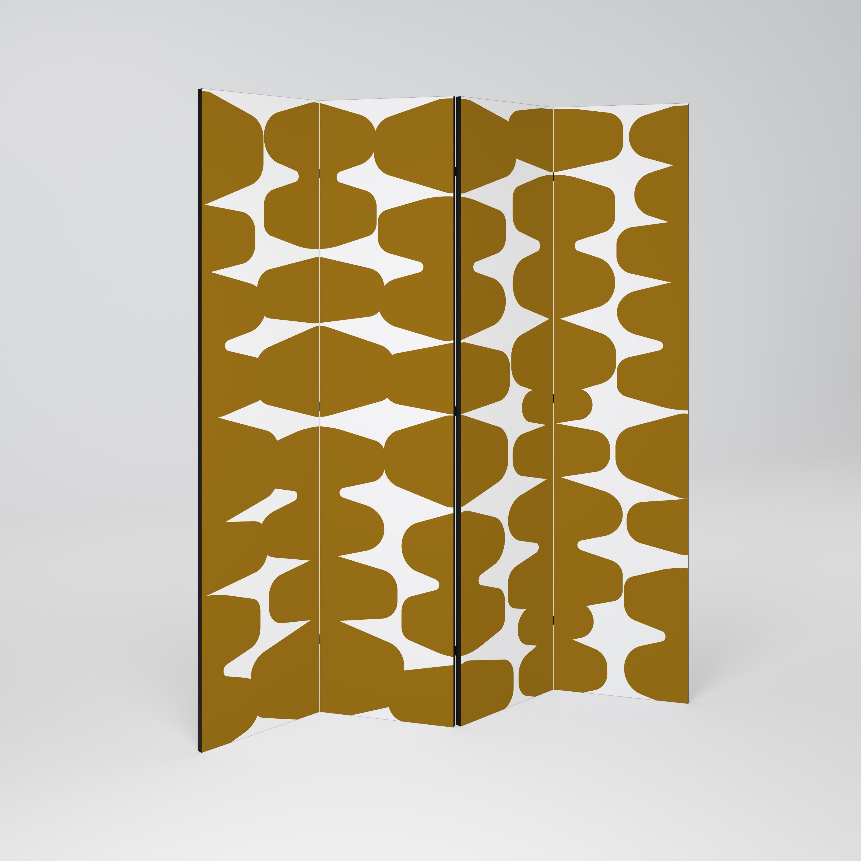 MOLTEN ECHOES Decorative 4-Panel Room Divider