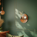 GRADIENT PICKS Ovales Kunstregal in Schwarz