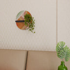 GRADIENT PICKS Ovales Kunstregal in Schwarz