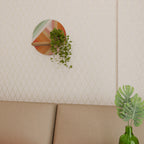 GRADIENT PICKS Rundes Kunstregal in Eiche-Optik