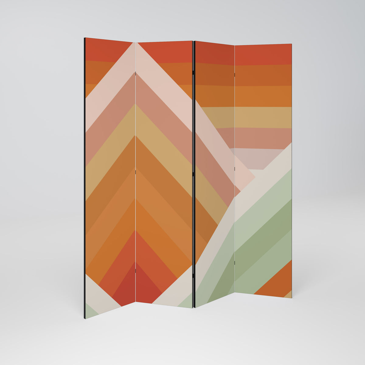 GRADIENT PICKS 4-teiliger Paravent