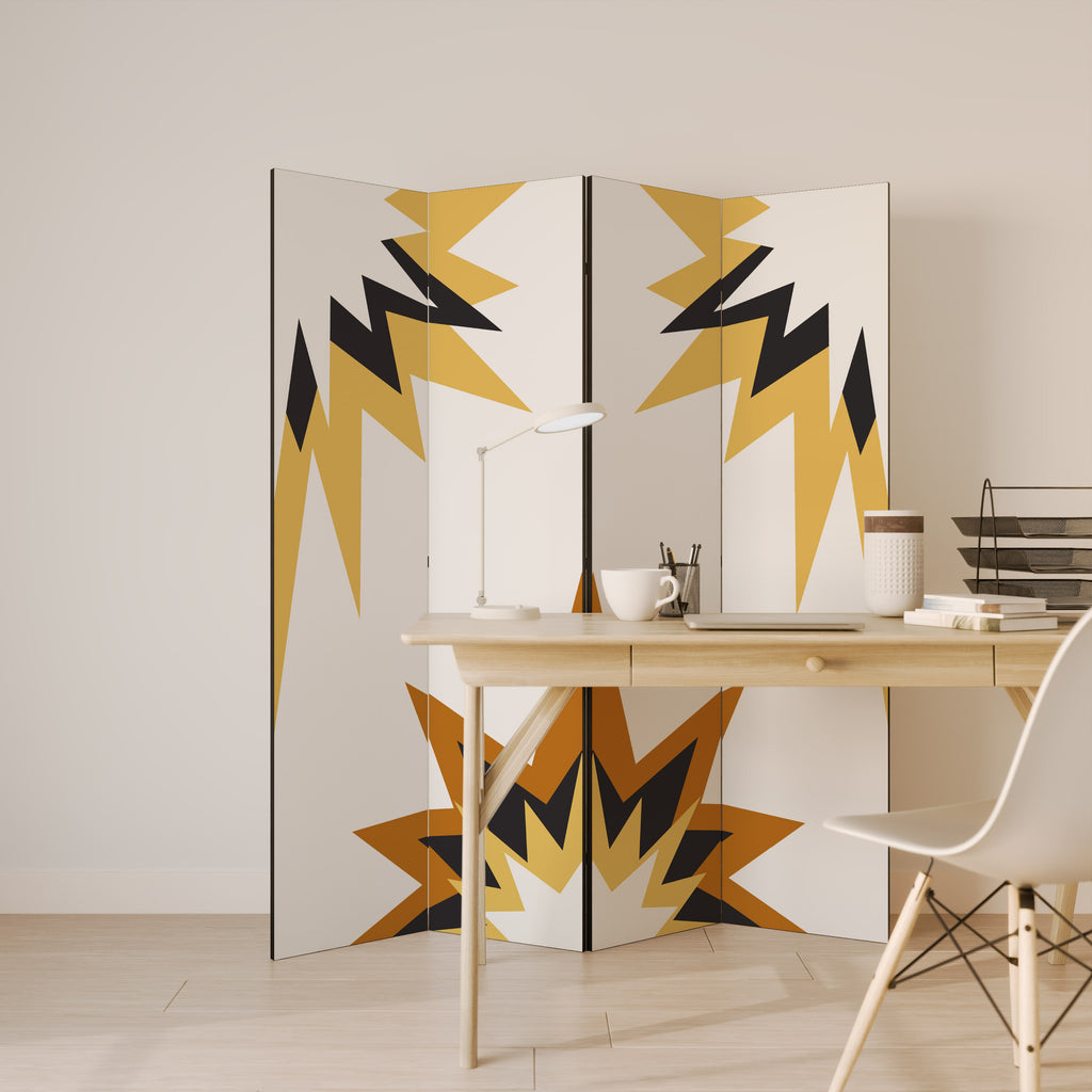 EXPLOSIVE HARMONY 4-Panel Room Divider
