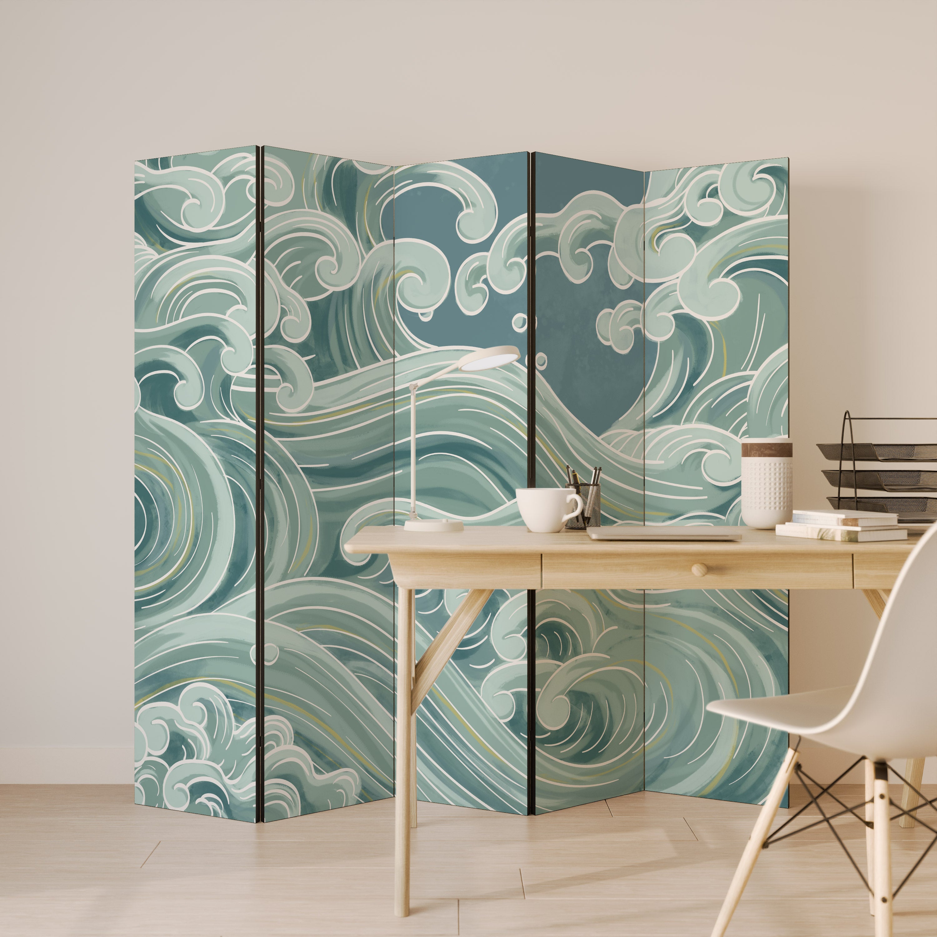 ASIAN SWAY 5-Panel Room Divider