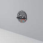 SPECTRA SHOWCASE Ovales Kunstregal in Schwarz