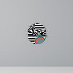 SPECTRA SHOWCASE Ovales Kunstregal in Schwarz