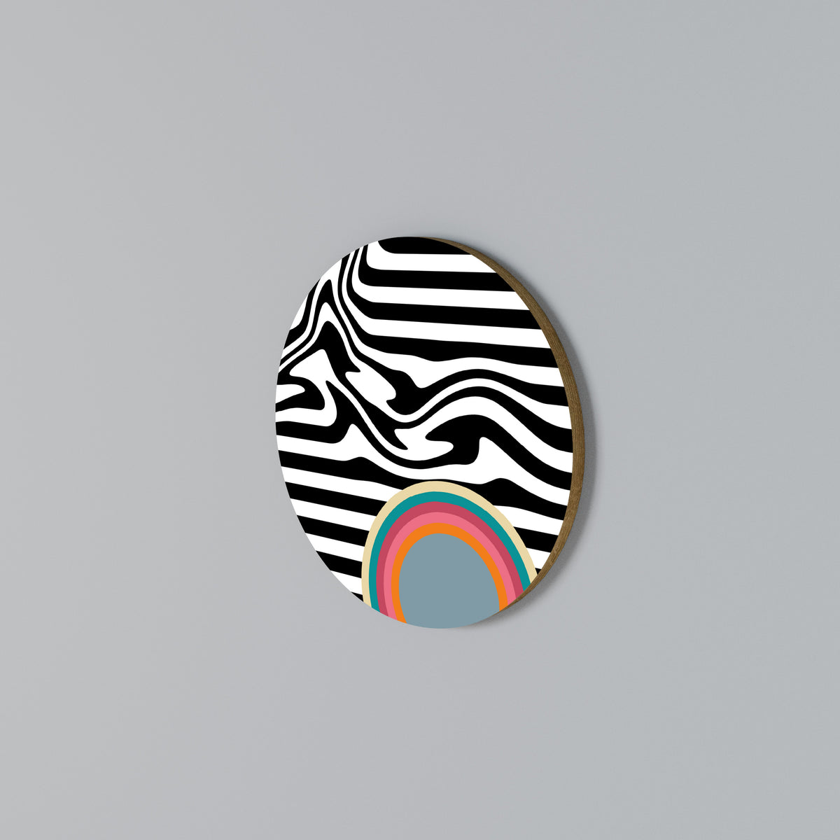 SPECTRA SHOWCASE Rundes Wandbild
