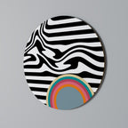 SPECTRA SHOWCASE Runde Wanddekoration Ø 69 cm