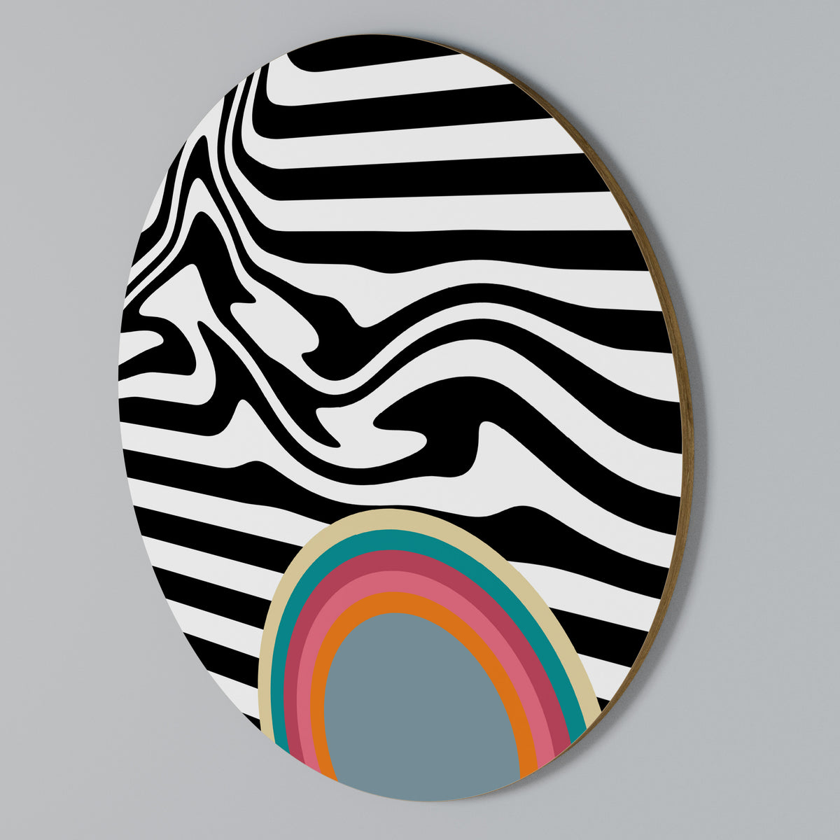 SPECTRA SHOWCASE Rundes Wandbild