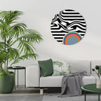 SPECTRA SHOWCASE Runde Wanddekoration Ø 69 cm