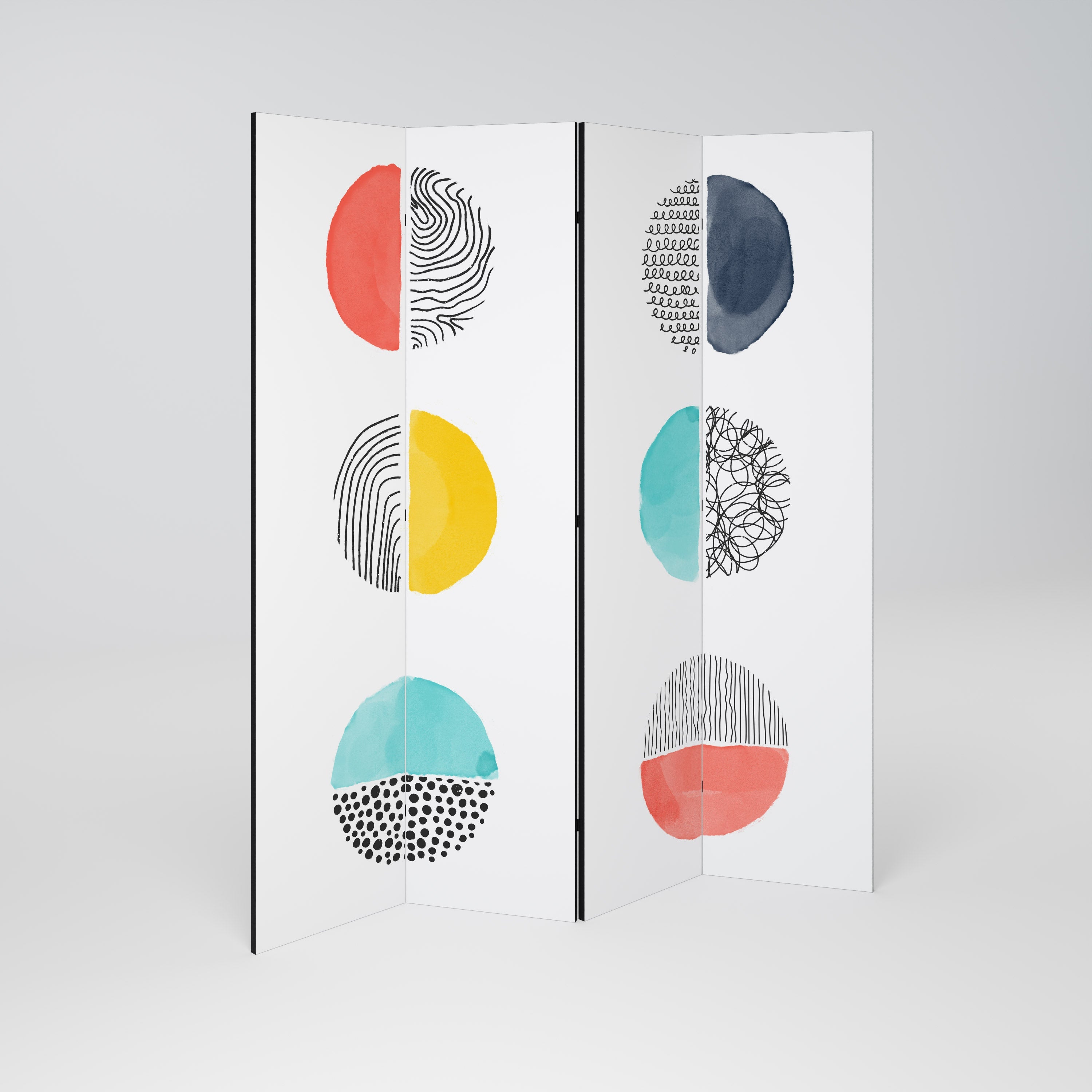 SHAPESHIFT TREASURES Decorative 4-Panel Room Divider