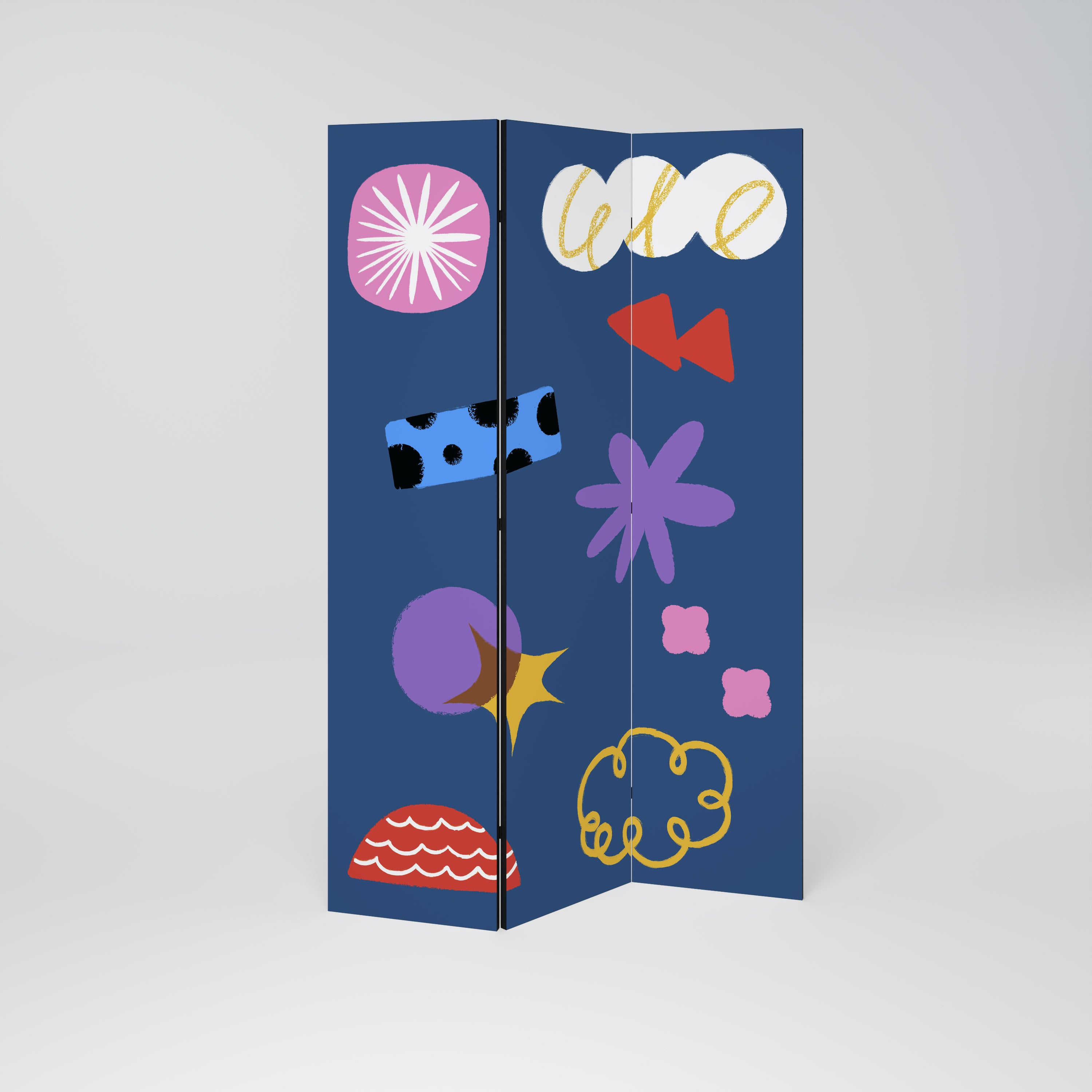 DREAMY HUMOR 3-Panel Room Divider