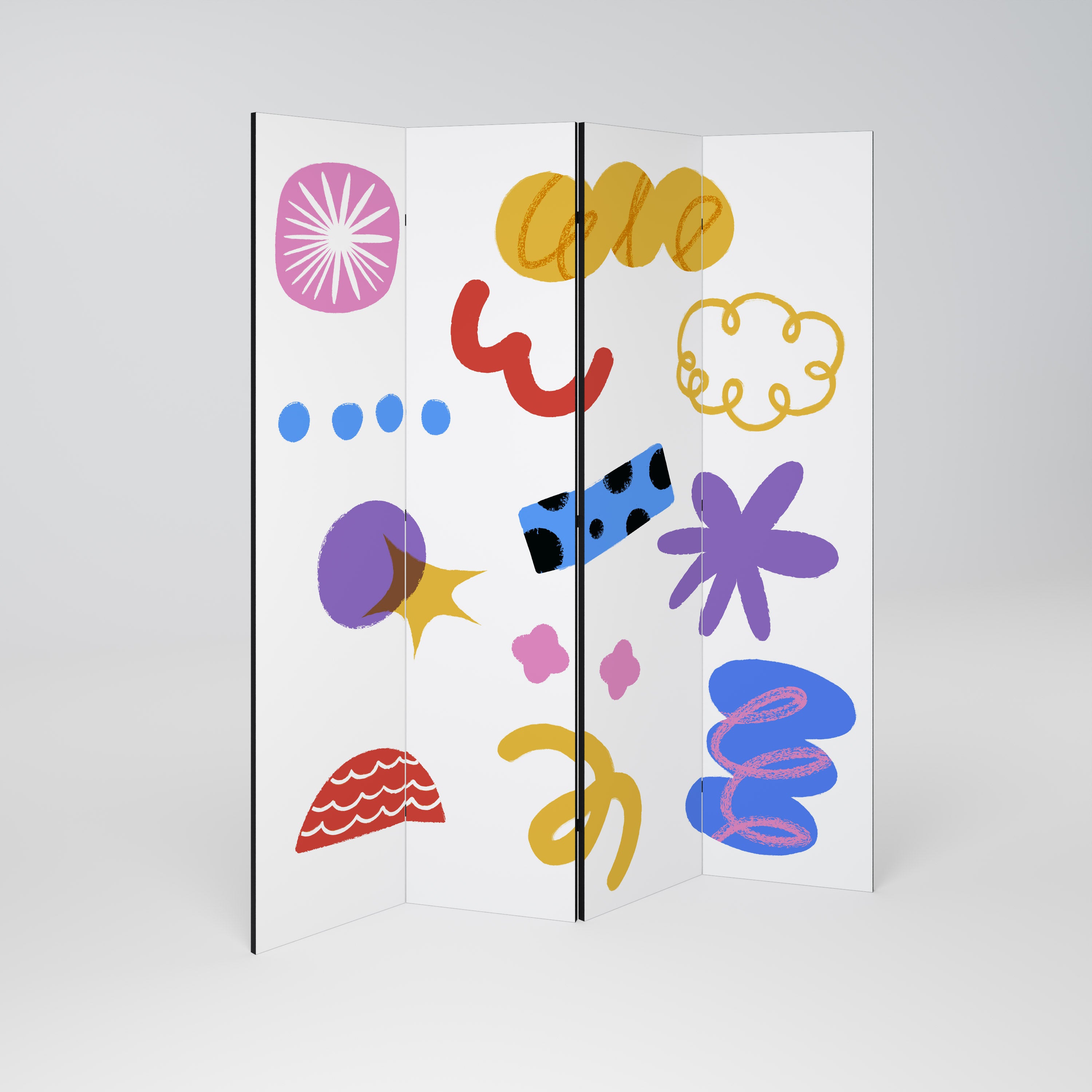 DREAMY MOOD 4-Panel Room Divider