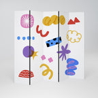 DREAMY MOOD Decorative 5-Panel Room Divider