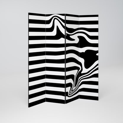 POLYLINE FUZZY 4-teiliger Paravent