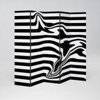 POLYLINE FUZZY 5-Panel Room Divider