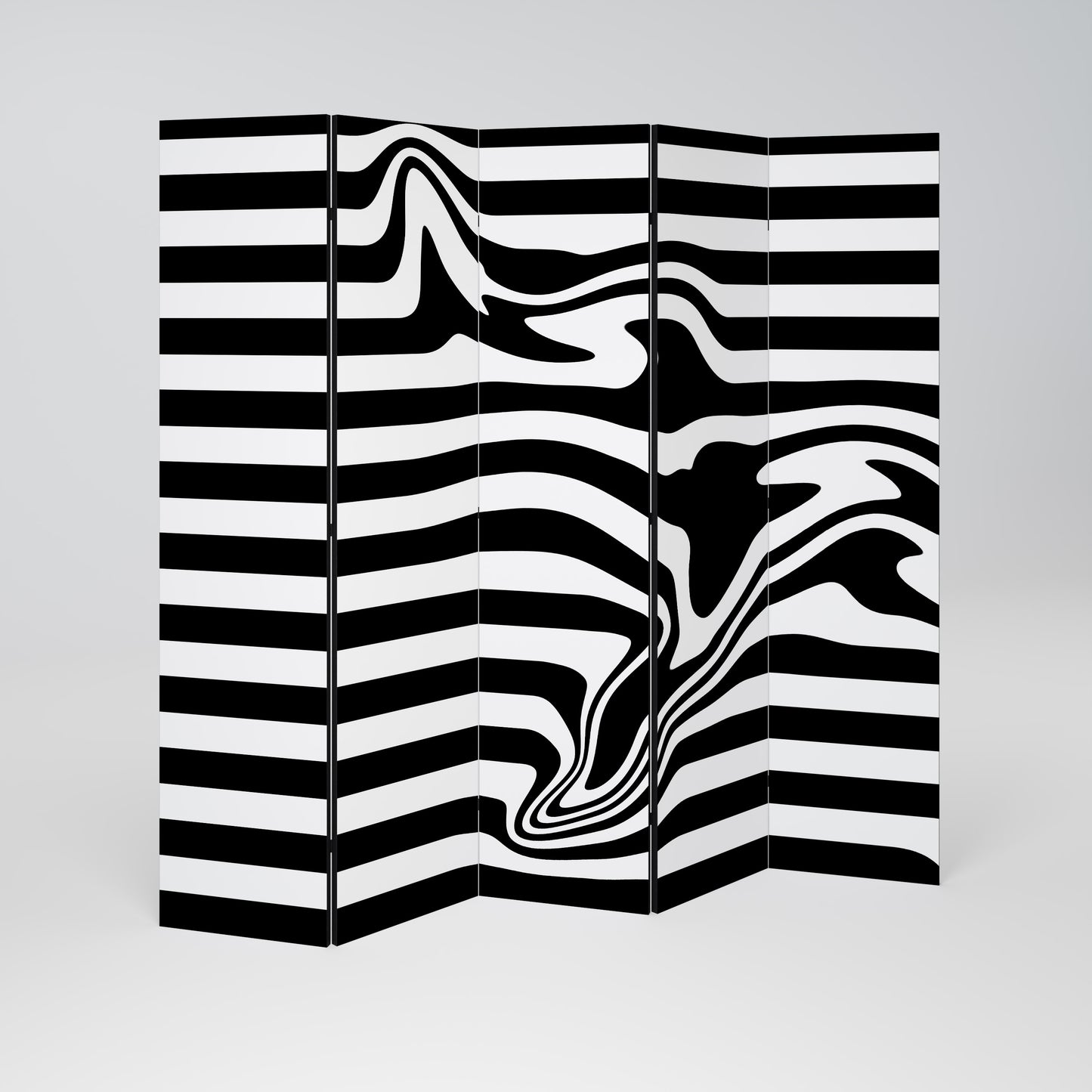 POLYLINE FUZZY 5-teiliger Paravent