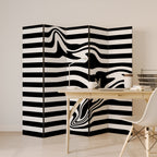 POLYLINE FUZZY Dekorativer Paravent - 5-teilig