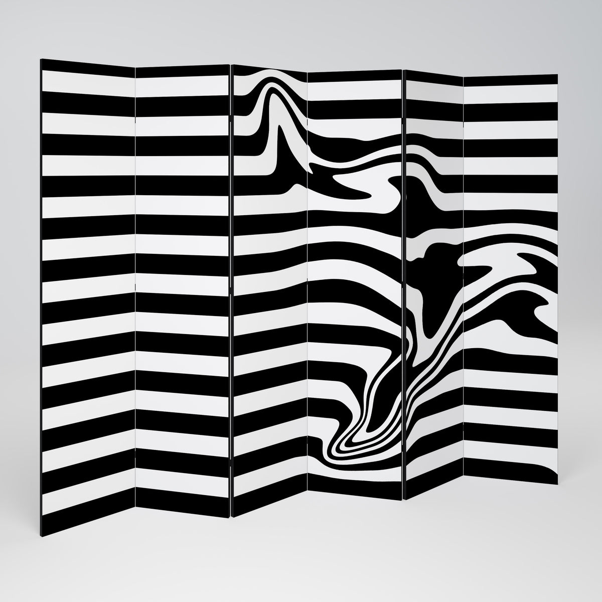 POLYLINE FUZZY 6-teiliger Paravent