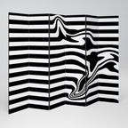 POLYLINE FUZZY Dekorativer Paravent - 6-teilig